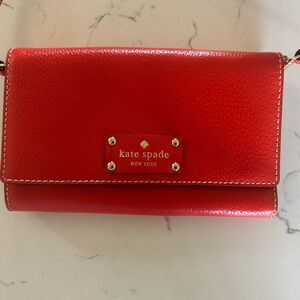 KATE SPADE Natalie Wellesley Small Clutch Crossbody Bag Orange